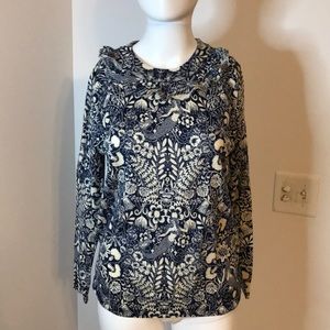 Jcrew.New w/tag blue print, cashmere blend sweater